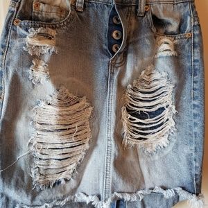 Vanilla Star Distressed Skirt